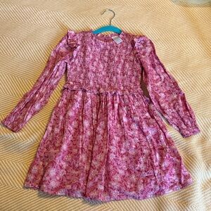 Nordstrom Pink Floral Smocked Dress